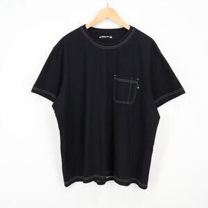American Giant Men's Utility Pocket Cotton Tee Black Size XXL NWOT